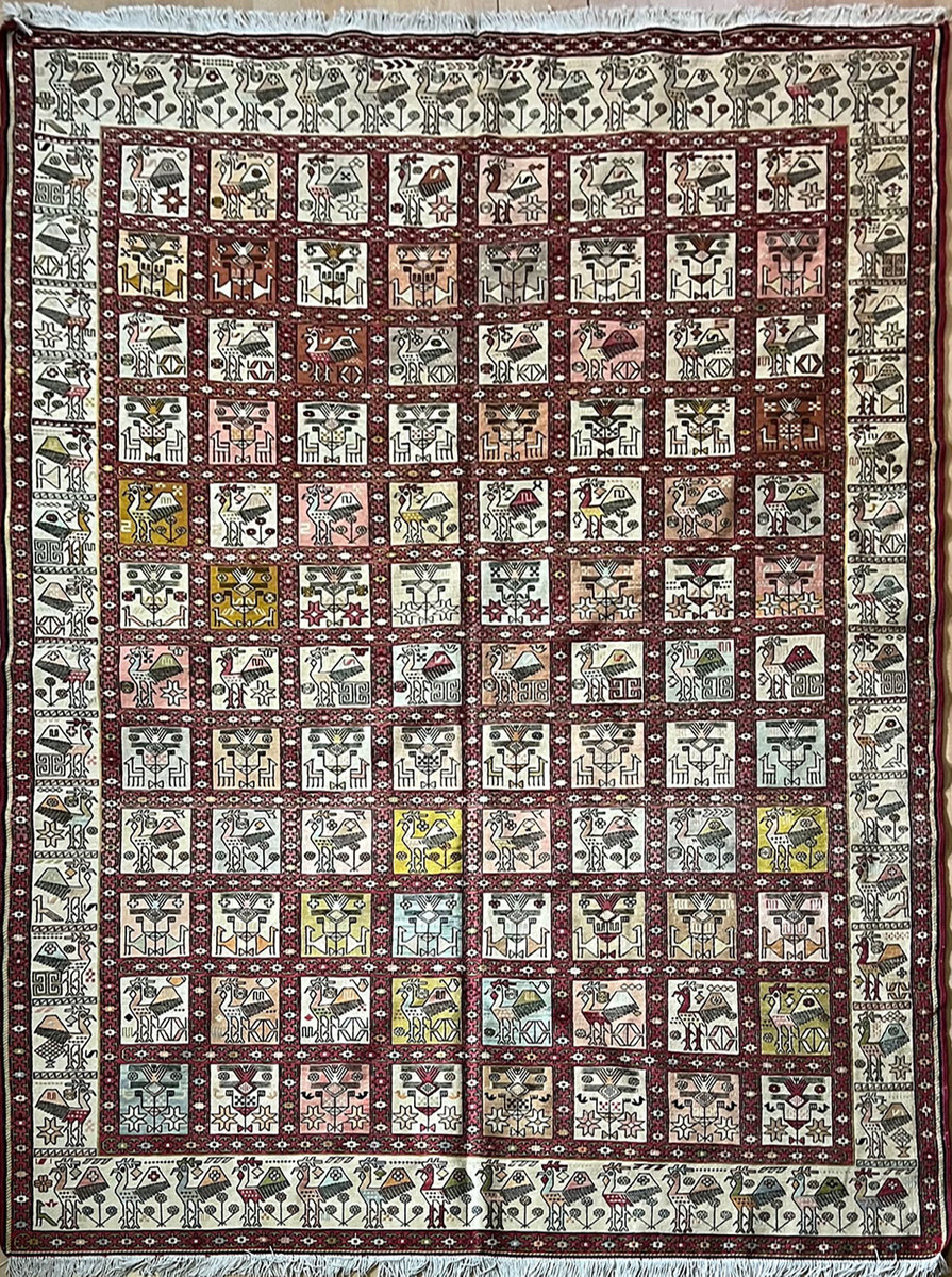 Shiraki Extra fine Silk Kilim