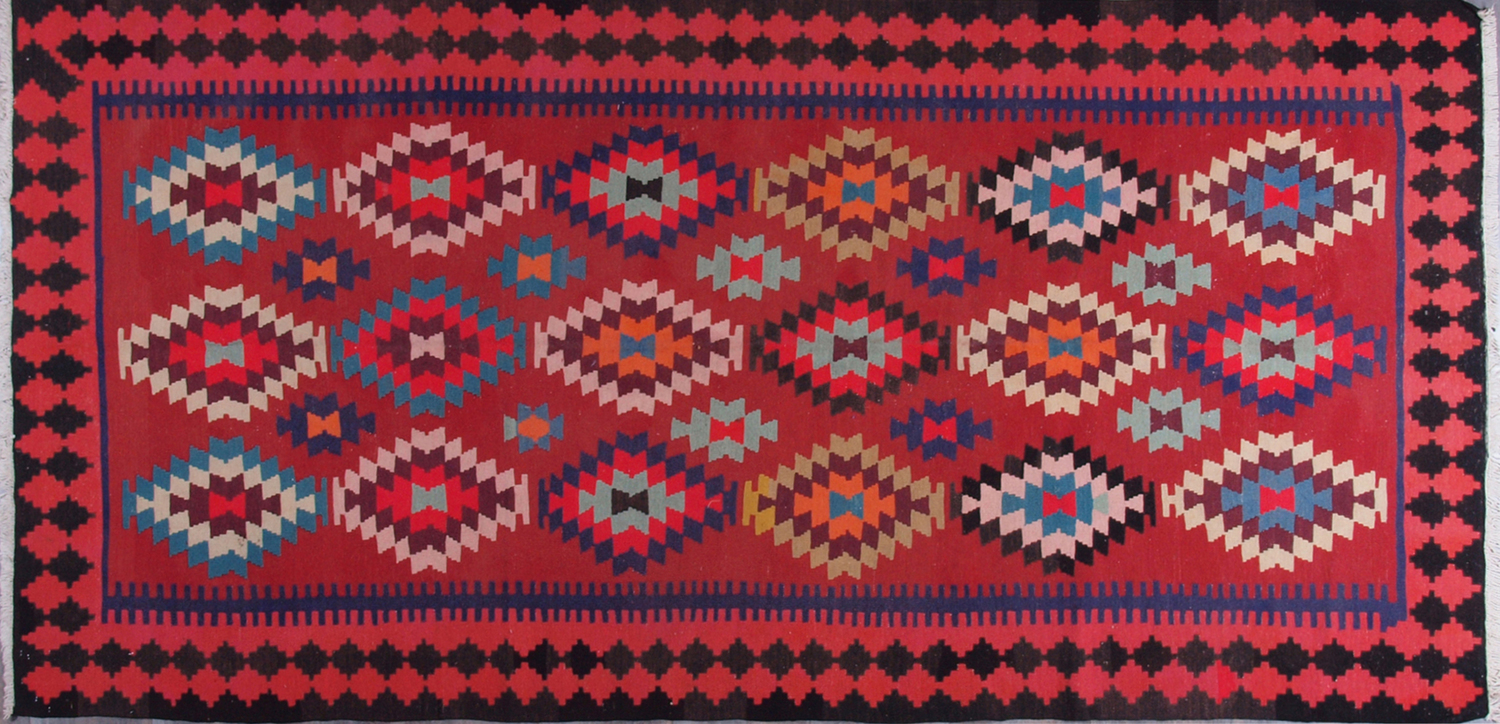 Antique Turkish Konia Kilim Rug 10 x 5 FT