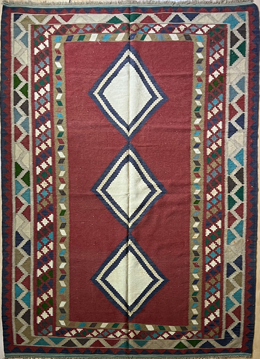 Vintage Kashkai Kilim