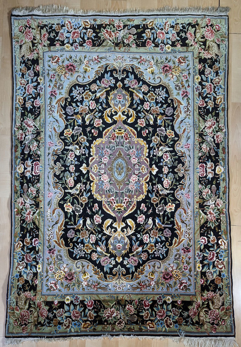 Tabriz 69 Raj Silk Touch and Silk Fringes