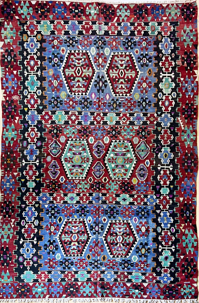 Antique Anatolia Turkish Kilim