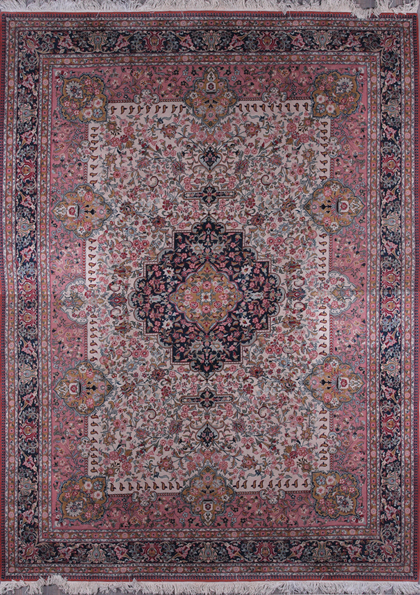 Rare Albanian Sarand Carpet 13 x 9.75 FT