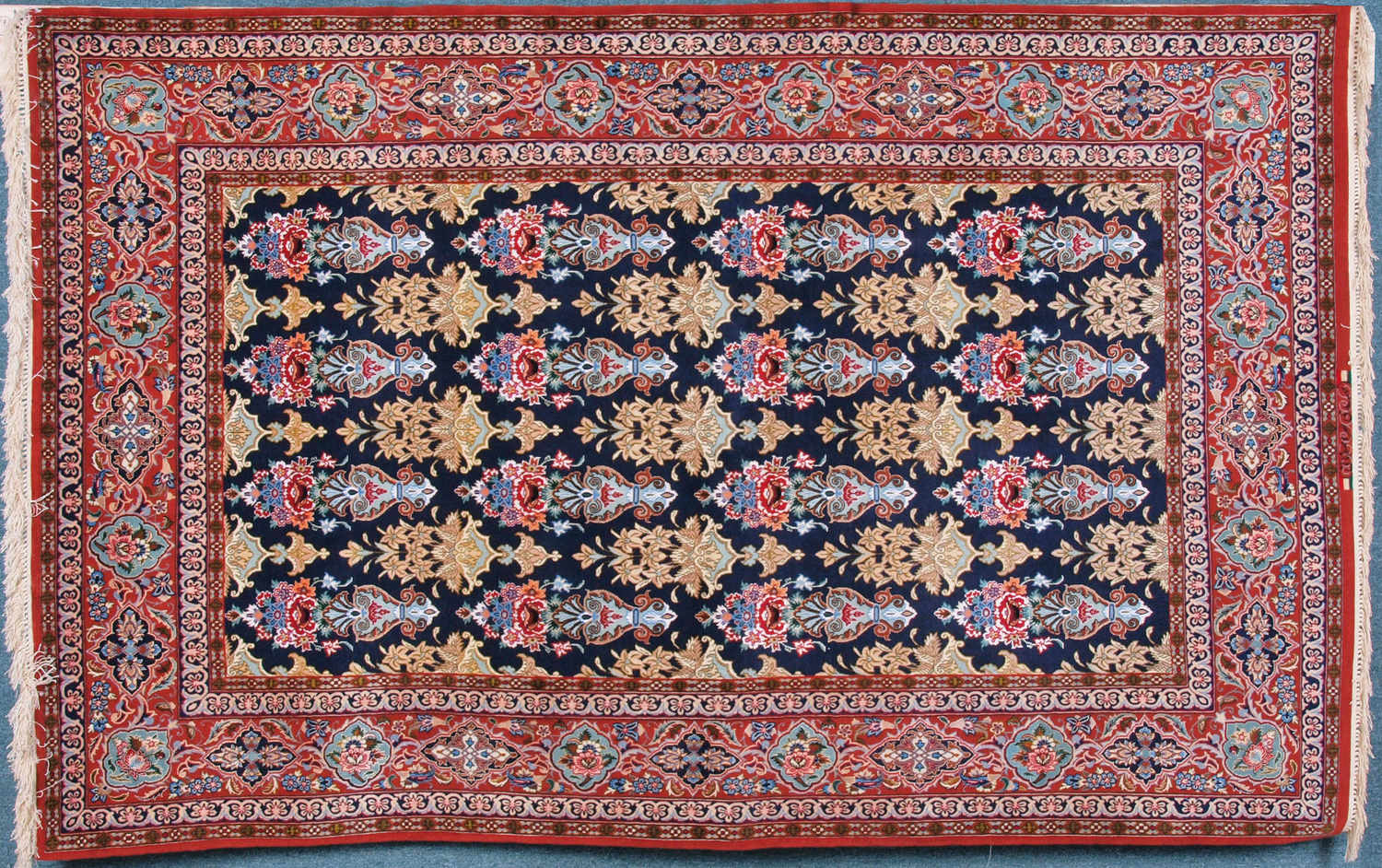 Rare Persian Isfahan Carpet 7.25 x 4.75 FT