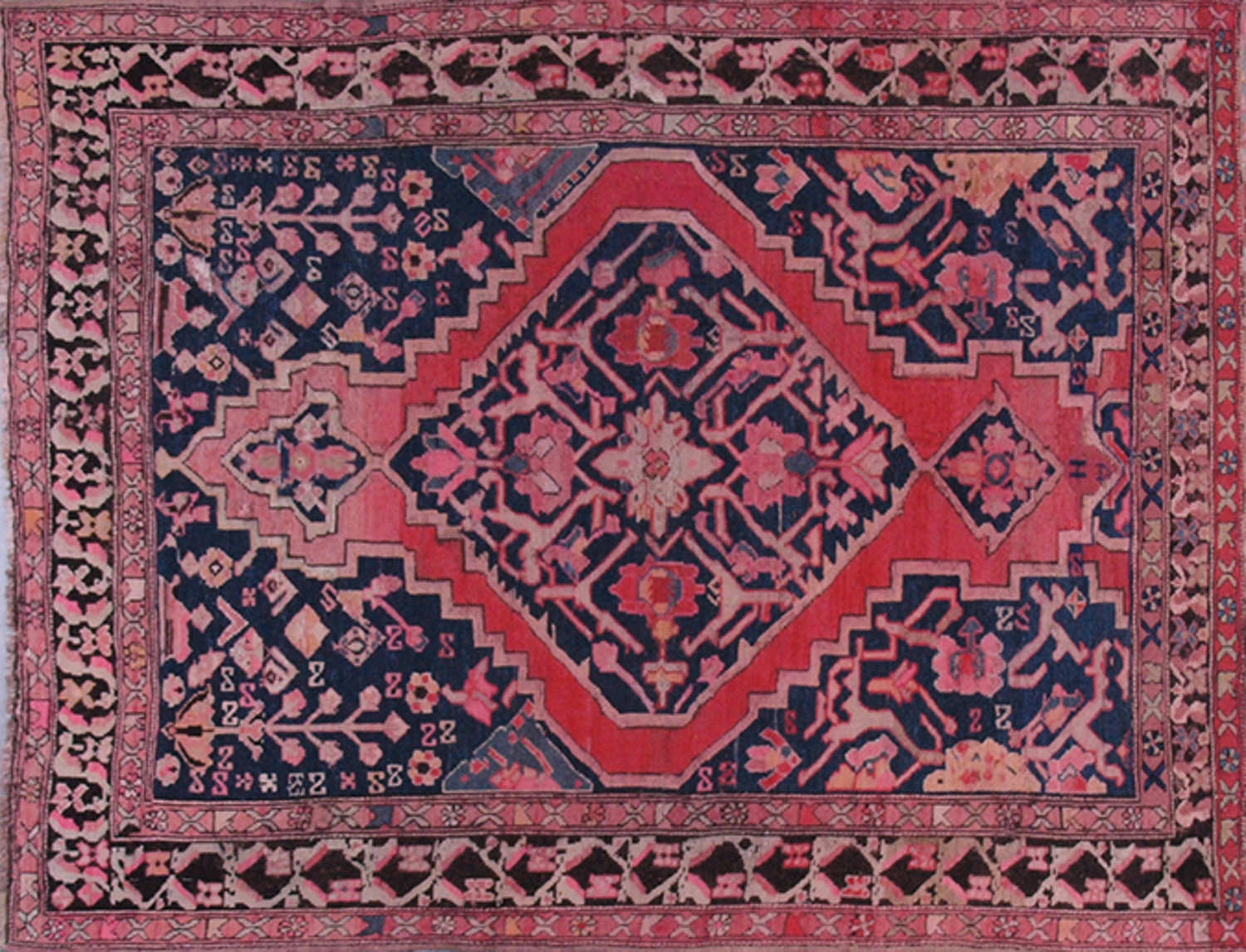 Antique Karabakh Carpet 6.75 x 5 FT