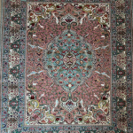 Tabriz vintage extra fine silk fringes