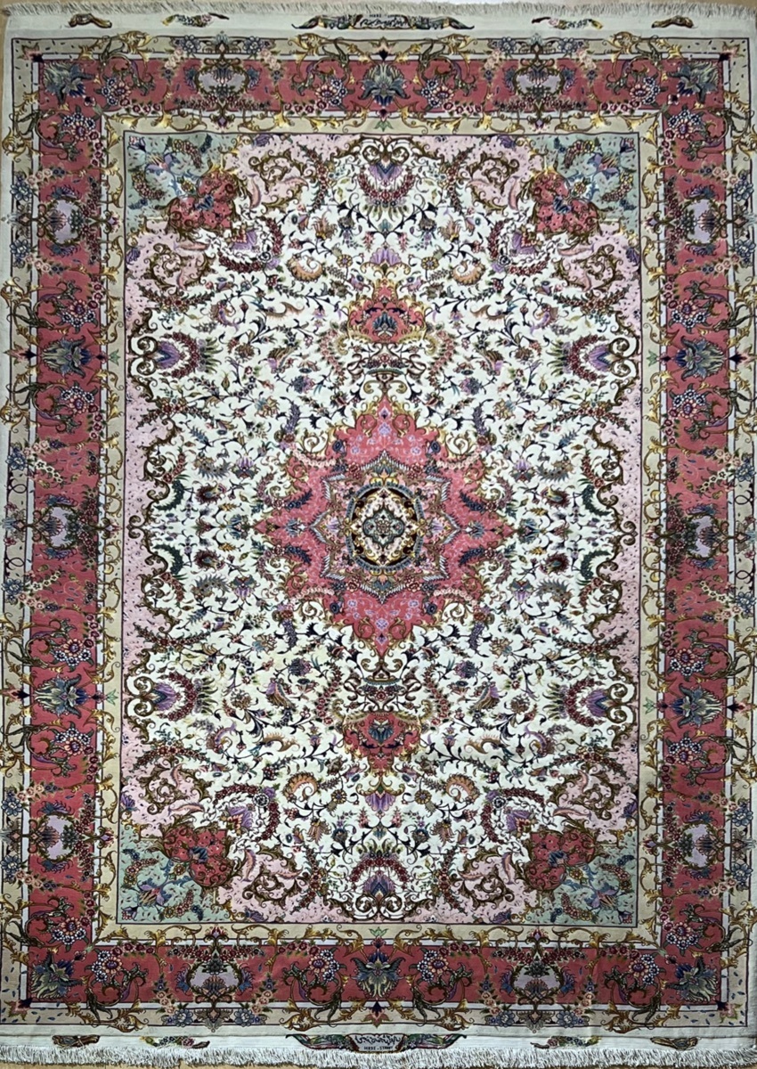 Tabriz 70Raj Extra fine st silk fringes