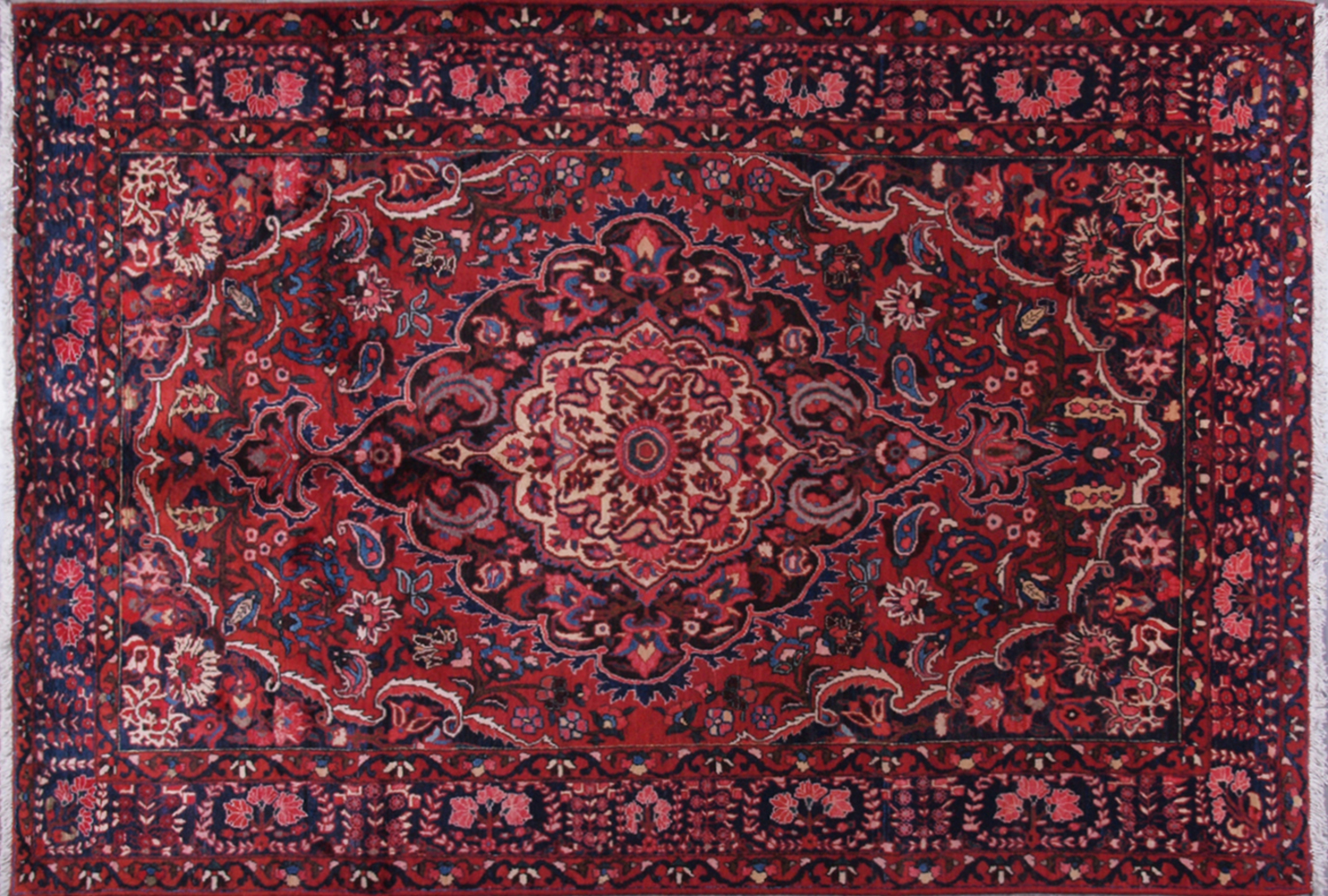 Antique Baktiar Shahashrafi Rug 10.5 x 7 FT